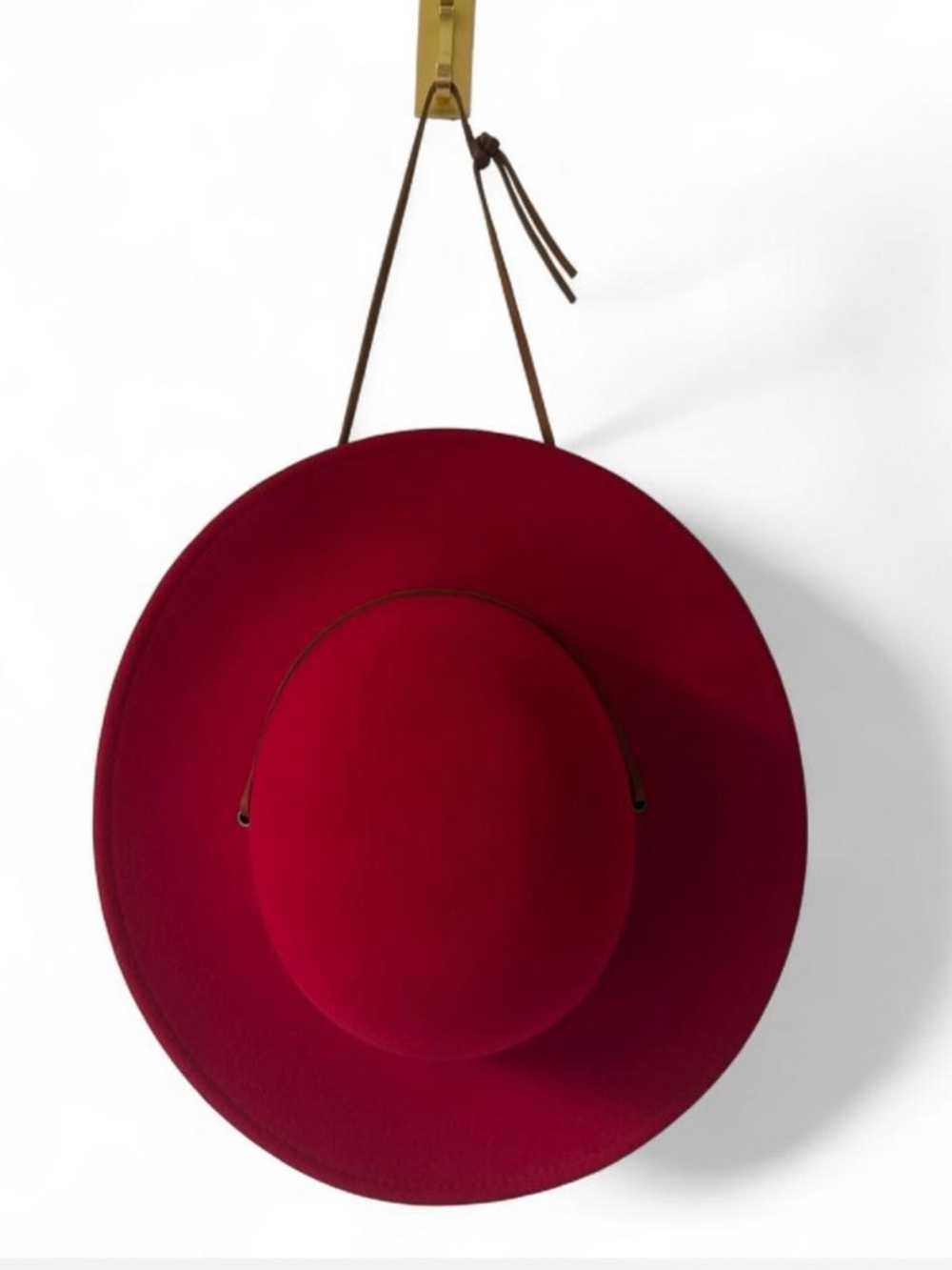 Red Wool Brixton Hat M 7.5